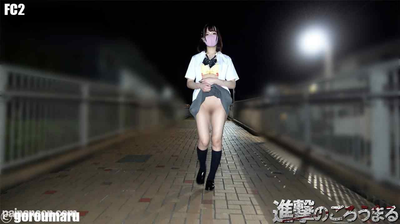 FC2-PPV-2212748 - 【個撮54】顔出し20歳 黒髪清楚系パイパンDカップ② 制服野外露出 連続中出しからせき止め何度もピストン